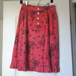 Vintage Pink Bow Skirt